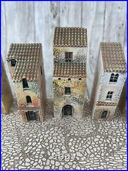 9X Dominique Gault Miniature Ceramic Buildings France House Paris Provence