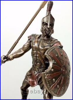 ACHILLES vs HECTOR Battle of Troy GREEK MYTHOLOGY Sculpture Statue Bronze Color