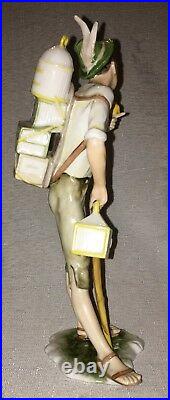 AK Kaiser Vintage Handpainted Porcelain Figurine Birdseller Color 387 W Germany