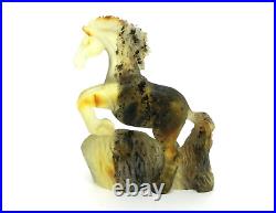 AMBER HORSE Gift Pony Carved Statuette Figurine Untreated Raw Baltic 12,4g 15789