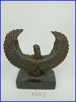 ANCIENT EGYPTIAN ANTIQUE STATUE Goddess Isis Egypt Stone Open Winged