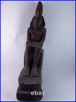 ANCIENT EGYPTIAN ANTIQUE STATUE Pharaoh Egypt King Ramses 1279-1213 Bc
