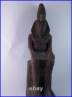 ANCIENT EGYPTIAN ANTIQUE STATUE Pharaoh Egypt King Ramses 1279-1213 Bc