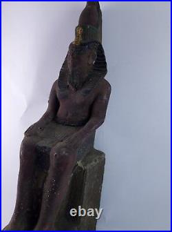 ANCIENT EGYPTIAN ANTIQUE STATUE Pharaoh Egypt King Ramses 1279-1213 Bc