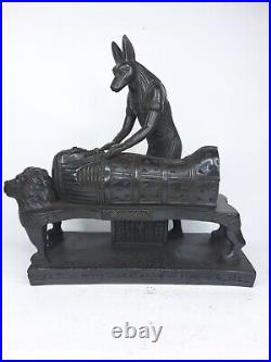 ANTIQUE ANCIENT EGYPTIAN STATUE Black Anubis Dead Afterlife Mummification