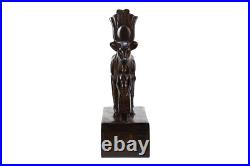 ANTIQUE ANCIENT EGYPTIAN STATUE Stone Goddess Hathor Standing Cow Handmade