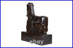 ANTIQUE ANCIENT EGYPTIAN STATUE Stone Goddess Hathor Standing Cow Handmade