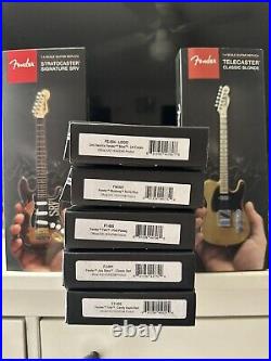 AXE HEAVEN Official Miniature Guitar Set Lot Of 7 Fender Strat Tele Hendrix Bass