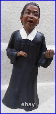 African American Custom Made Church Figurine Set Preacher Pulpit Vintage