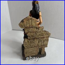 Ancient EGYPTIAN GODDESS BASTET & PANTHER STATUETTE Statue Toscano Veronese