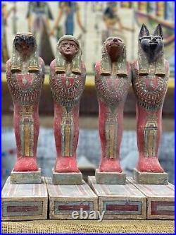 Ancient Egyptian Set Of four sons of Egyptian Horus