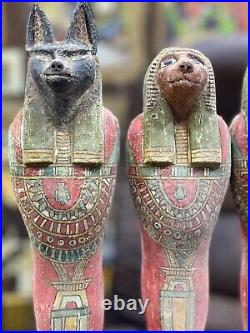 Ancient Egyptian Set Of four sons of Egyptian Horus