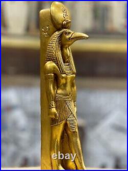 Ancient Egyptian Thoth statue, God of Moon, Egyptian god of wisdom