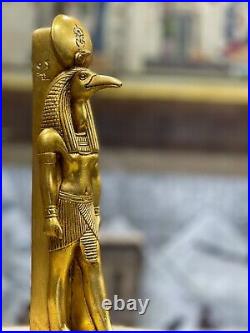 Ancient Egyptian Thoth statue, God of Moon, Egyptian god of wisdom