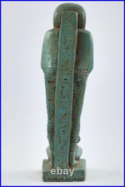 Ancient egyptian USHABTI of HATSHEPSUT made from flame stone