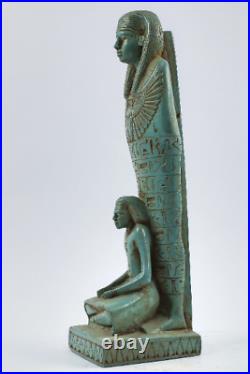 Ancient egyptian USHABTI of HATSHEPSUT made from flame stone