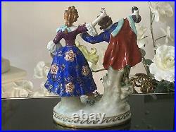 Antique German Dresden Porcelain Figurine A Couple