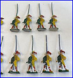 Antique German Landsknechte Figurines 1920s lot of 13 Painted