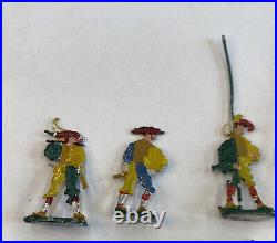 Antique German Landsknechte Figurines 1920s lot of 13 Painted