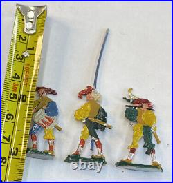 Antique German Landsknechte Figurines 1920s lot of 13 Painted