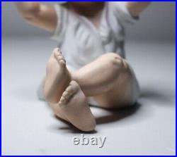 Antique Germany Gebruder Heubach Bisque Piano Baby Porcelain Figurine