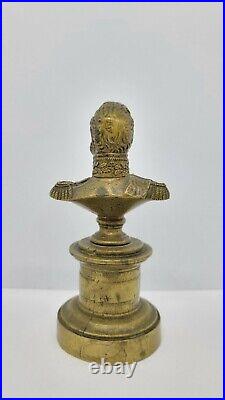 Antique Small Bronze Bust of Louis-Philippe I King of France, 4