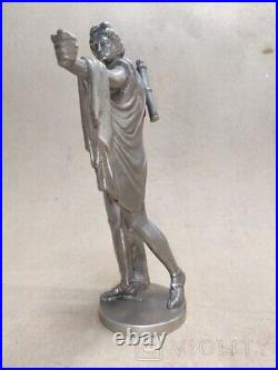 Antique Statue Apollo Belvedere Sculpture Metal Figure Arm Greece Rare Old 20th