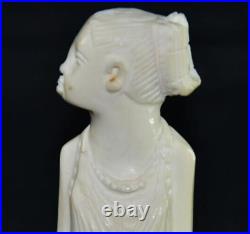 Antique Statue Miniature Figurine Africa Sculpture Head Stone Base Rare Old 20th