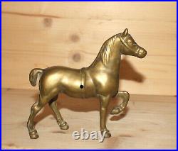 Antique hand made brass horse figurine