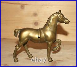 Antique hand made brass horse figurine