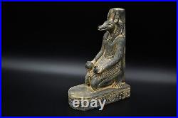 Anubis-Rare Ancient Egyptian Statue Of God Of Death Anubis stone, made in Egypt