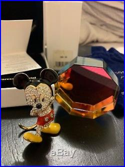 Arribas Disney Swarovski Crystal Mickey Mouse With Base Limited Edition