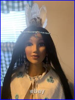 Ashton Drake Galleries 22 Bride Winter Moon Native Indian Sandra Bilotto