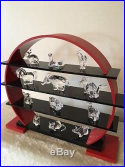 Authentic SWAROVSKI Crystal Chinese Zodiac Collection with Display EUC