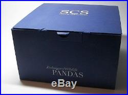 Authentic SWAROVSKI Endangered Wildlife Pandas Figurine SCS 2008 #900918