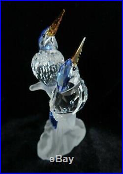 Authentic Swarovski Crystal Malachite Kingfishers Birds MIB 623323 Retired