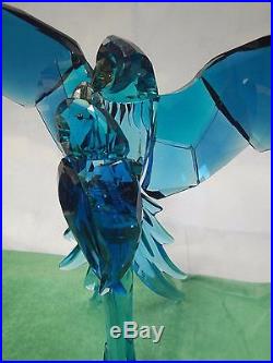 Blue Parrots Paradise Birds Tropical 2015 Swarovski Crystal #5136775