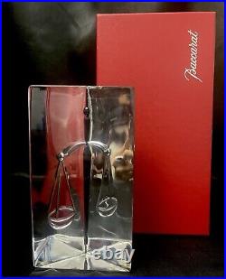 Baccarat Gorgeous Crystal Justice Block Figurine (In Original Box)