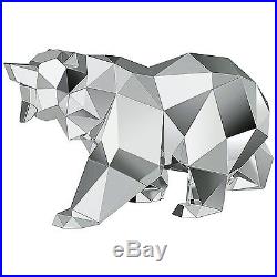 Bear By Arran Gregory Silver Chrome Crystal Animal 2017 Swarovski #5268094