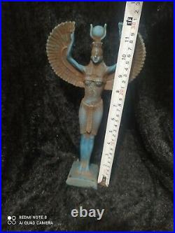 Beautiful Antique Ancient Egyptian Statue Figurine Isis Goddess of the Moon