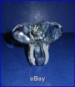 Beautiful Large Swarovski Silver Crystal Elephant Inspirations Africa Series