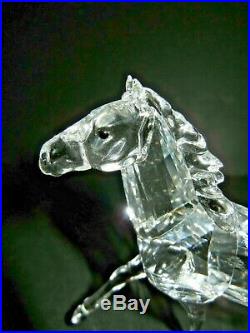 Beautiful Swarovski Silver Crystal Running Horse Figurine