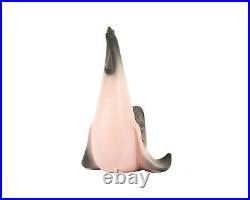Bell of California Ceramic Pink and Black Rooster Mid Century Modern