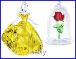Belle & Enchanted Rose Disney Beauty And Beast 2017 Swarovski Crystal #set