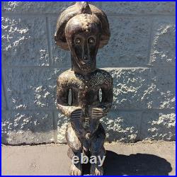Beri Fang Reliquary Authentic Cultural Statue Fang Manbeya from Gabon 26x9x8