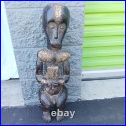 Beri Fang Reliquary Authentic Cultural Statue Fang Manbeya from Gabon 26x9x8