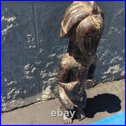 Beri Fang Reliquary Authentic Cultural Statue Fang Manbeya from Gabon 26x9x8