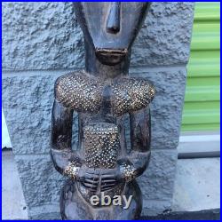 Beri Fang Reliquary Authentic Cultural Statue Fang Manbeya from Gabon 26x9x8