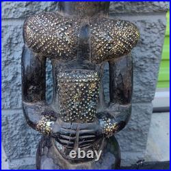 Beri Fang Reliquary Authentic Cultural Statue Fang Manbeya from Gabon 26x9x8
