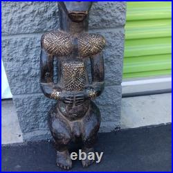Beri Fang Reliquary Authentic Cultural Statue Fang Manbeya from Gabon 26x9x8